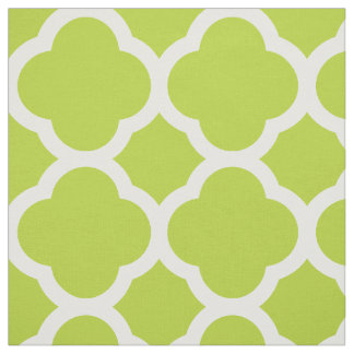 Tecido Quatrefoil Moderno Verde Apple Grande Escala