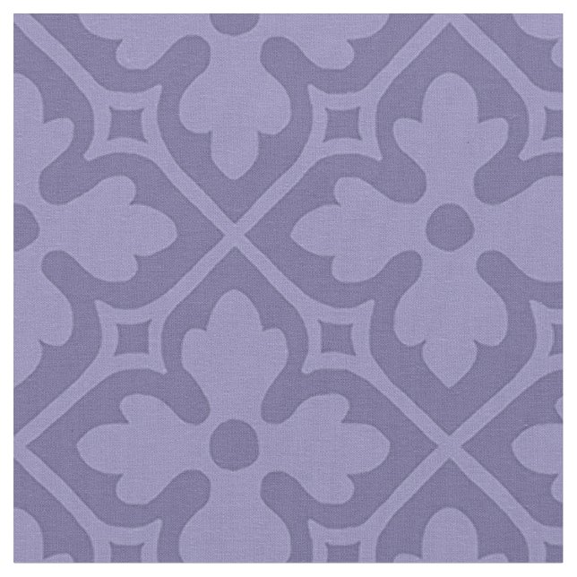 Tecido Quatrefoils de recuperação gótica, violeta silenci (Detalhe)