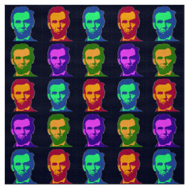 Tecido Quatro Pop Art Abraham Lincolns