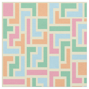 Tecido Quebra-cabeça Blocos