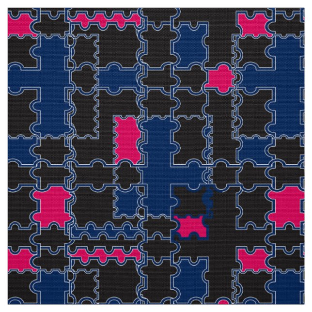 Tecido quebra-cabeça de abstrato elementos de elementos d (Modelo)