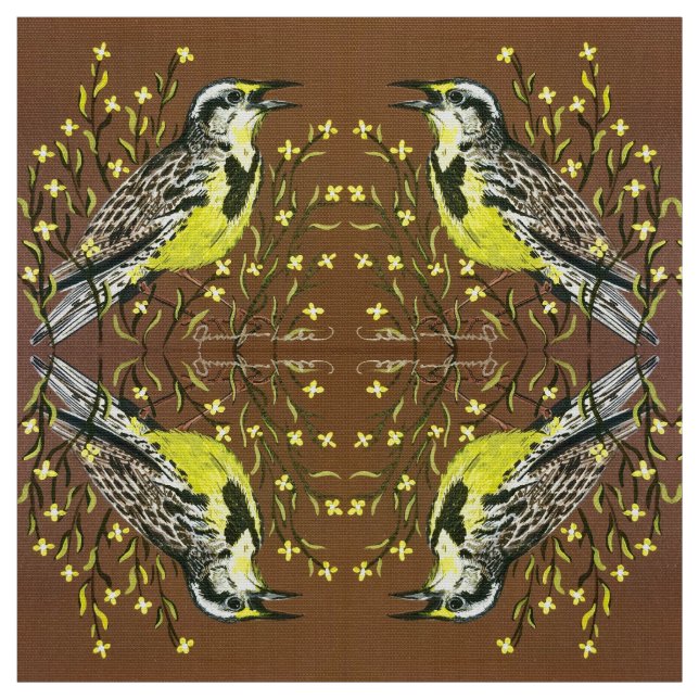Tecido Quebra de Meadowlarks (Modelo)
