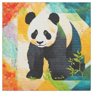 Tecido Queda de fachada, Panda Bear, quarteirão de trapaç