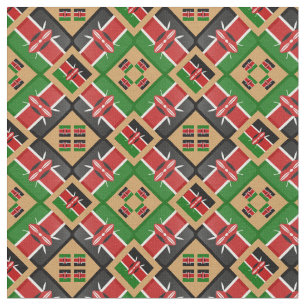 Tecido Queniano Flag & Trendy Kenya - GLD de moda