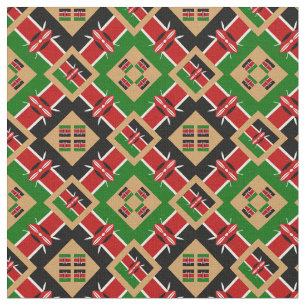 Tecido Queniano Flag & Trendy Kenya - GLD de moda