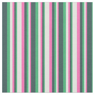 Tecido Quente Rosa, Ciano Claro, Cinza Verde-Mar e Traiçã