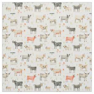 Tecido Quirky Bovine: Whimsy Cow