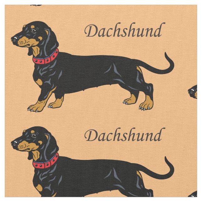 Tecido Raça do Cão-de-Dachshund (Detalhe)