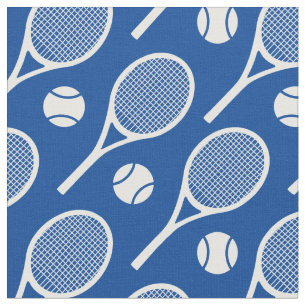 Tecido Rackets brancos de tênis - personalizáveis!