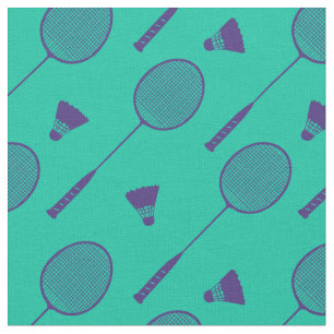 Tecido Rackets de badminton roxo escuro em minty