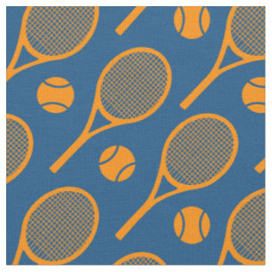 Tecido Rackets de tênis laranja - personalizar o tamanho