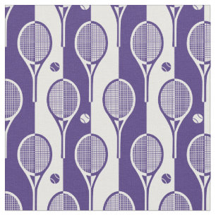 Tecido Rackets tênis de roxo - branco (yang chorão) XL