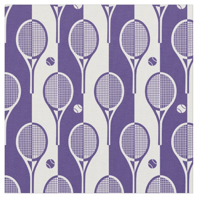 Tecido Rackets tênis de roxo - branco (yang chorão) XL (Detalhe)