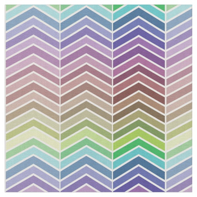 Tecido Rainbow Chevron Pattern (Detalhe)