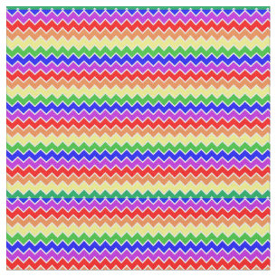 Tecido Rainbow Chevron Stripes Coloridas