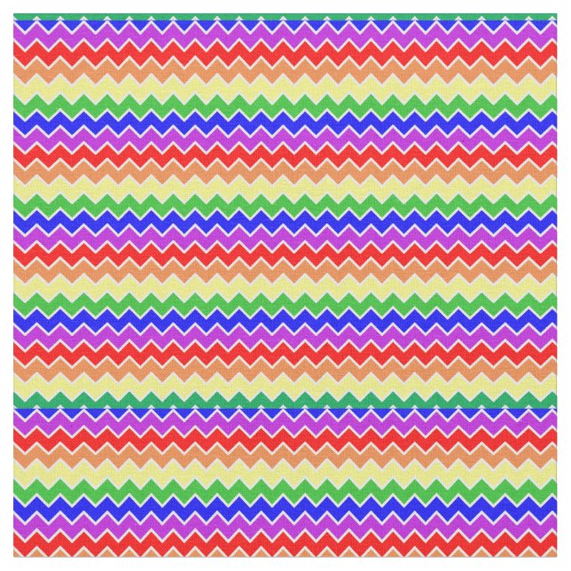 Tecido Rainbow Chevron Stripes Coloridas (Detalhe)