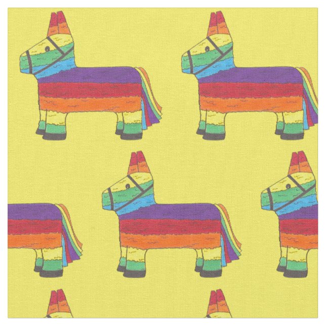 Tecido Rainbow Donkey Piñata Festa de aniversário Fiesta  (Detalhe)
