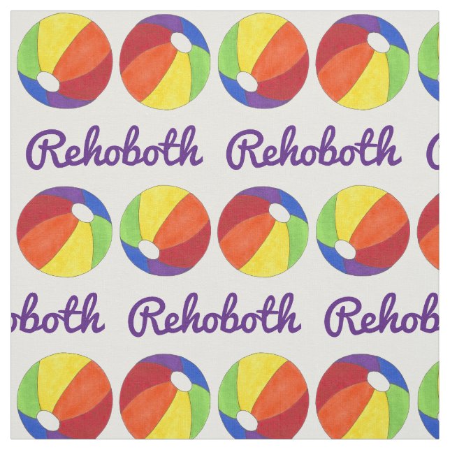 Tecido Rainbow LGBT Pride Rehoboth Beach DE Beach Ball (Modelo)