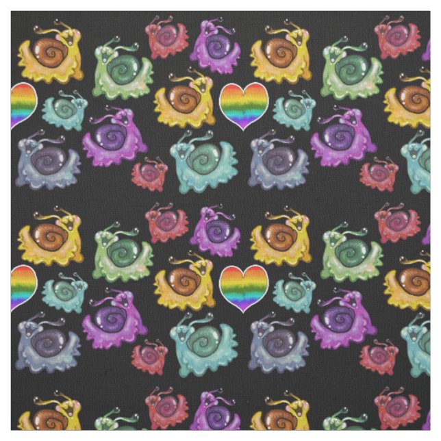 Tecido Rainbow Snails (Modelo)