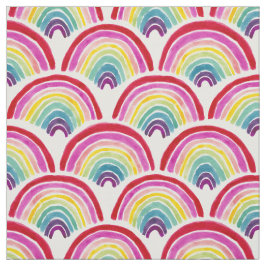 Tecido RAINBOWS Scallop de Orgulho LGBTQ Colorida