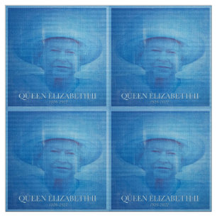 Tecido Rainha Elizabeth II 1926-2022