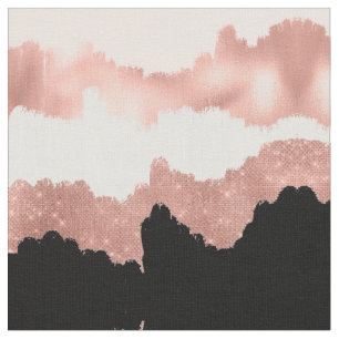 Tecido Raiz Moderna, Rosa, Rosa Dourada, Brushaft