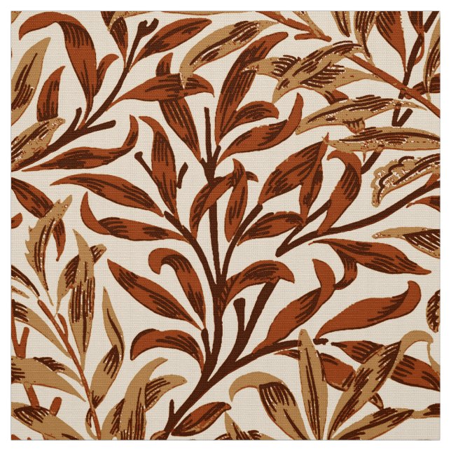 Tecido Ramo, Brown e bege do salgueiro de William Morris (Modelo)