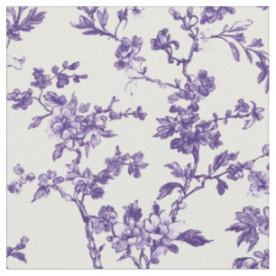 Tecido Ramo de Toile Floral Violeta
