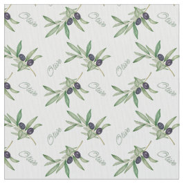 Tecido ramos de oliveira