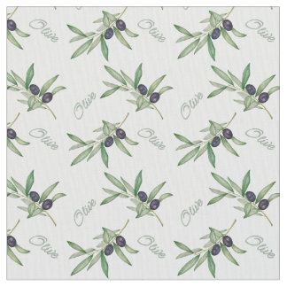 Tecido ramos de oliveira