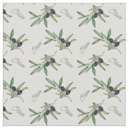 Tecido ramos de oliveira