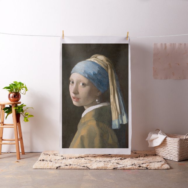 Tecido Rapariga com pérolas a ouvir o Johannes Vermeer (In Situ)