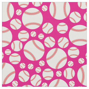 Tecido Raparigas de Beisebol Esportivas Bonitas e Rosa