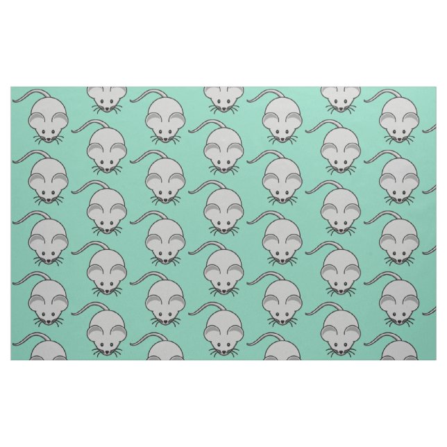 Tecido Rato adorável (Fat Quarter)