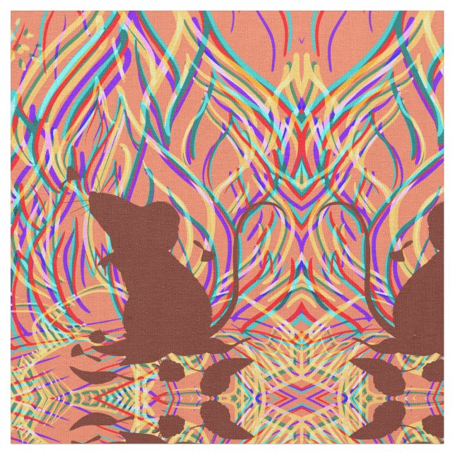 TECIDO RATO DO FOGO! (Detalhe)