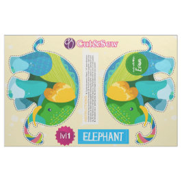 Tecido Recortar e mastigar elefante de patch - Projeto Ea