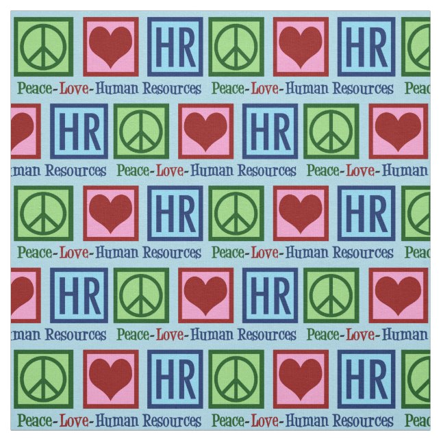 Tecido Recursos Humanos Paz Amor HR (Modelo)