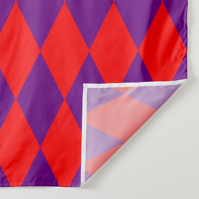 Tecido Red and Purple Harlequin Checkered Design  (Criador carregado)
