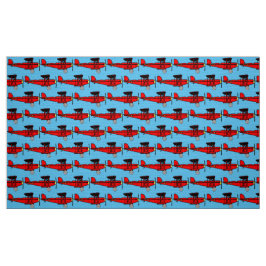 Tecido Red Biplane