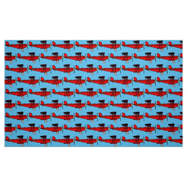 Tecido Red Biplane (Fat Quarter)