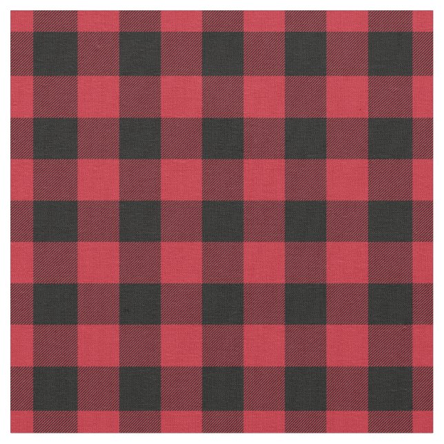 Tecido Red & Black Plaid Gingham (Detalhe)