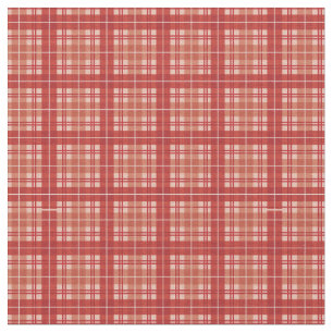 Tecido Red Bright Gingham Xadrez Tartan