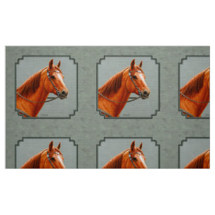 Tecido Red Dun Chestnut Sorrel Western Quarter Horse