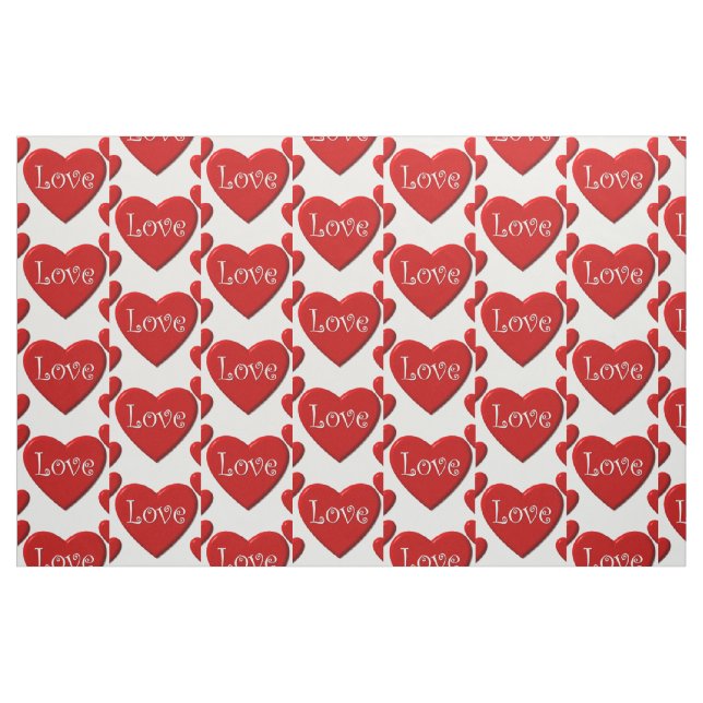 Tecido Red Hearts (Fat Quarter)