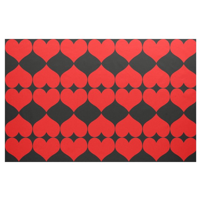Tecido Red Hearts (Fat Quarter)
