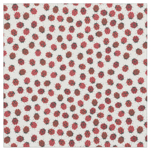Tecido Red Modern Ladybug