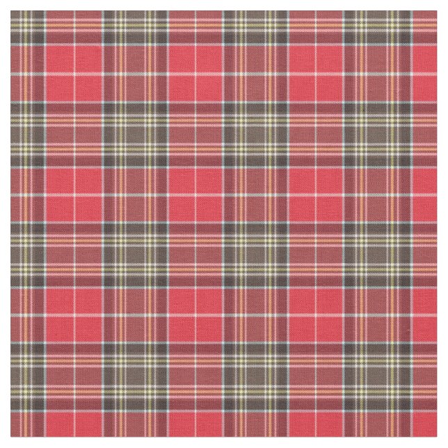 Tecido Red Scottish Tartan Xadrez (Detalhe)
