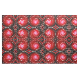 Tecido Red Twist Abstrato Art