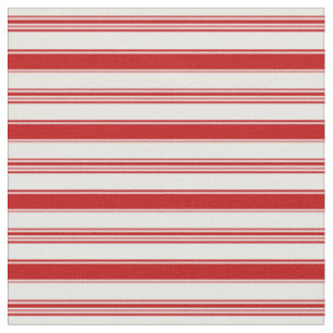 Tecido Red & White Beach Stripes (pequena escala)