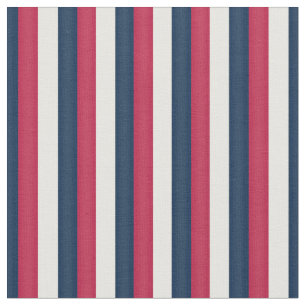 Tecido Red White & Blue Stripes (pequena escala)